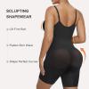 imageSHAPERX Womens Shapewear Bodysuit Tummy Control Seamless ZipUp Body Shaper Waist Defining SilhouetteBlack Shorts