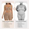imageSHAPERX Womens Shapewear Bodysuit Tummy Control Seamless ZipUp Body Shaper Waist Defining SilhouetteSienna Shorts