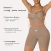 imageSHAPERX Womens Shapewear Bodysuit Tummy Control Seamless ZipUp Body Shaper Waist Defining SilhouetteSienna Shorts