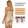 imageSHAPERX Shapewear for Women Tummy Control Bodysuit Mid Thigh Body Shaper Shorts for a Lifted LookBeige