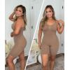 imageSHAPERX Shapewear for Women Tummy Control Bodysuit Mid Thigh Body Shaper Shorts for a Lifted LookBrown