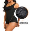 imageSHAPERX Womens Fajas Colombianas Shapewear Postpartum Tummy Control Body Shaper Girdles Compression GarmentBlack