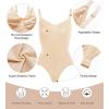 imageSHAPERX Womens Seamless Shapewear Bodysuit Tummy Control Body Shaper Waist Snatching Body SuitBeige