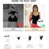 imageSHAPERX Womens Seamless Shapewear Bodysuit Tummy Control Body Shaper Waist Snatching Body SuitBlack