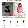 imageSHAPERX Womens Seamless Shapewear Bodysuit Tummy Control Body Shaper Waist Snatching Body SuitPink