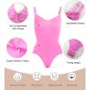 imageSHAPERX Womens Seamless Shapewear Bodysuit Tummy Control Body Shaper Waist Snatching Body SuitPink