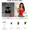 imageSHAPERX Womens Seamless Shapewear Bodysuit Tummy Control Body Shaper Waist Snatching Body SuitRed