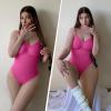 imageSHAPERX Womens Seamless Shapewear Bodysuit Tummy Control Body Shaper Waist Snatching Body SuitRose Red