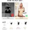 imageSHAPERX Womens Shapewear Bodysuit Tummy Control Body Shaper Waist Snatching Seamless Body SuitBeige