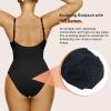 imageSHAPERX Womens Shapewear Bodysuit Tummy Control Body Shaper Waist Snatching Seamless Body SuitBlack