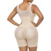 imageSHAPERX Womens Fajas Colombianas Moldeadoras Postpartum Tummy Control Compression Shapewear Body Shaper with Zipper CrotchBeige