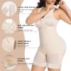 imageSHAPERX Womens Fajas Colombianas Moldeadoras Postpartum Tummy Control Compression Shapewear Body Shaper with Zipper CrotchBeige