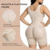 imageSHAPERX Womens Fajas Colombianas Moldeadoras Postpartum Tummy Control Compression Shapewear Body Shaper with Zipper CrotchBeige