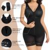 imageSHAPERX Womens Fajas Colombianas Moldeadoras Postpartum Tummy Control Compression Shapewear Body Shaper with Zipper CrotchBlack