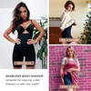 image:imageSHAPERX Womens Shapewear Bodysuit Smoothing Tummy Control Body Shaper with Adjustable Straps Comfortable MidThigh ShortsBlackhigh Waist Control Panty
