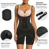 image:imageSHAPERX Womens Shapewear Bodysuit Smoothing Tummy Control Body Shaper with Adjustable Straps Comfortable MidThigh ShortsBlackunderbust