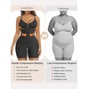 image:imageSHAPERX Womens Shapewear Bodysuit Tummy Control Seamless ZipUp Body Shaper Waist Defining SilhouetteBlack
