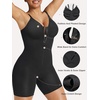 image:imageSHAPERX Womens Shapewear Bodysuit Tummy Control Seamless ZipUp Body Shaper Waist Defining SilhouetteBlack