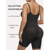 image:imageSHAPERX Womens Shapewear Bodysuit Tummy Control Seamless ZipUp Body Shaper Waist Defining SilhouetteBlack