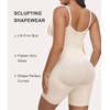 image:imageSHAPERX Womens Shapewear Bodysuit Tummy Control Seamless ZipUp Body Shaper Waist Defining SilhouetteWhite