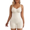 image:imageSHAPERX Shapewear for Women Tummy Control Bodysuit Mid Thigh Body Shaper Shorts for a Lifted LookWhite