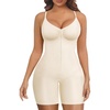 image:imageSHAPERX Womens Shapewear Bodysuit Tummy Control Seamless ZipUp Body Shaper Waist Defining SilhouetteWhite