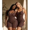 image:imageSHAPERX Shapewear for Women Tummy Control Bodysuit Mid Thigh Body Shaper Shorts for a Lifted LookCappuccino