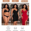 image:imageSHAPERX Womens Shapewear Bodysuit Bonded Tummy Control Panel Seamless Faja ZipUp Body Shaper With Zipper CrotchBlack