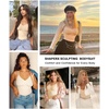 image:imageSHAPERX Womens Tummy Control Shapewear Thong Bodysuit Seamless Waist Snatching Body ShaperBeige Thong