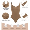 image:imageSHAPERX Womens Tummy Control Shapewear Thong Bodysuit Seamless Waist Snatching Body ShaperBrown