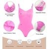 image:imageSHAPERX Womens Tummy Control Shapewear Thong Bodysuit Seamless Waist Snatching Body ShaperPink