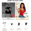 image:imageSHAPERX Womens Tummy Control Shapewear Thong Bodysuit Seamless Waist Snatching Body ShaperRed