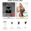 image:imageSHAPERX Womens Tummy Control Shapewear Thong Bodysuit Seamless Waist Snatching Body ShaperUmber