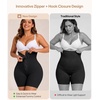 image:imageSHAPERX High Waisted Tummy Control Shapewear Shorts for Women Seamless Zip Up Body Shaper with Hooks amp Flexible BoningBlack
