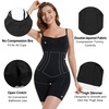 image:imageSHAPERX Womens Full Body Shapewear Bodysuit Tummy Control Shaper with Adjustable Straps Comfortable MidThigh ShortsBlack