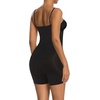 image:imageSHAPERX Womens Full Body Shapewear Bodysuit Tummy Control Shaper with Adjustable Straps Comfortable MidThigh ShortsBlack