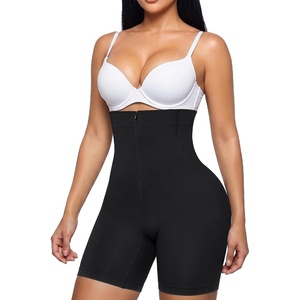 image:imageSHAPERX High Waisted Tummy Control Shapewear Shorts for Women Seamless Zip Up Body Shaper with Hooks amp Flexible BoningBlack